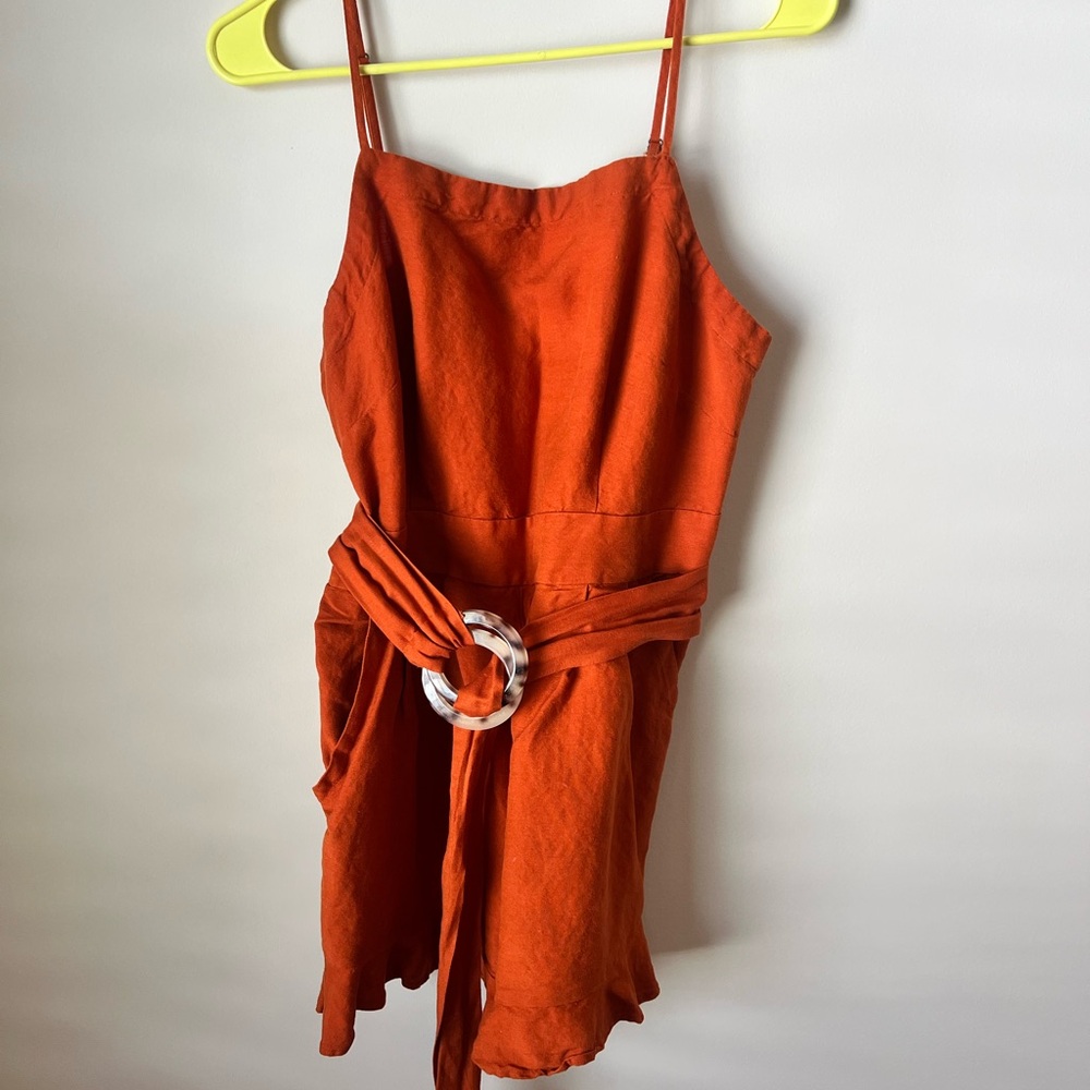 Loft Linen Romper with Belt